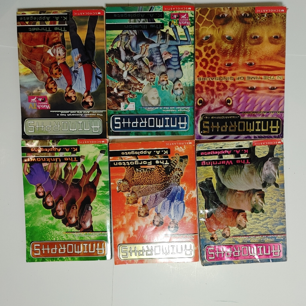 6 Animorphs Books - ah the nostalgia!